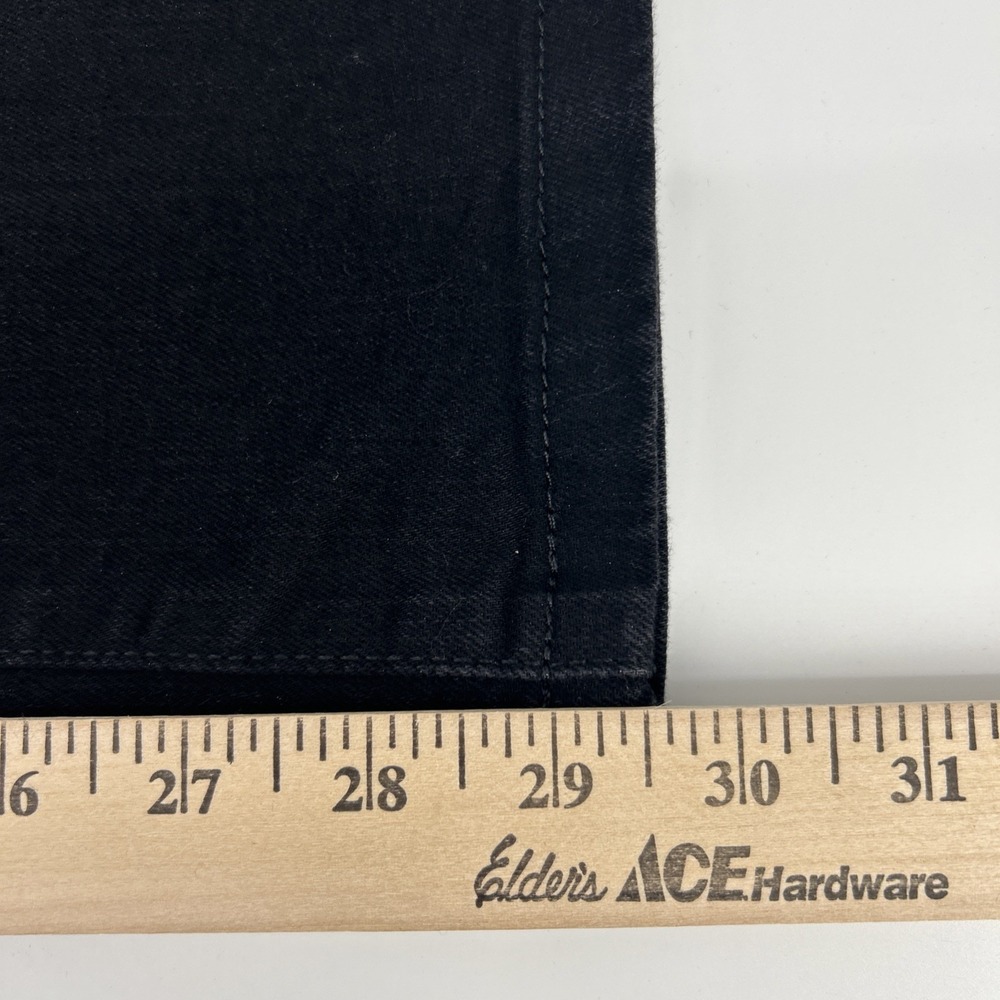 L.L.Bean Jeans Women's 10 Black Straight High Rise Classic Fit Denim Casual Mom - Picture 10 of 13